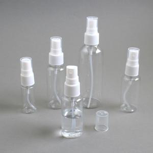 스프레이 공병 50ml 투명 플라스틱 캡 미니 분무 휴대용 화장품 소독제 향수 물감 빈통 미스트 용기