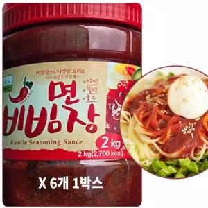 칠갑농산 면비빔장 2kg 6개 1박스 만능비빔장