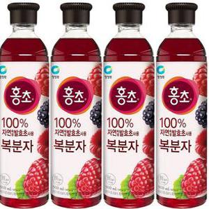 복분자 대상 블루베리 청정원 홍초 900ml x 4개