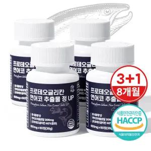 프로테오글리칸 연어코 연골 추출물 콘드로이친 보스웰리아 글루코사민 프리테오글리칸 4병(8개월분)