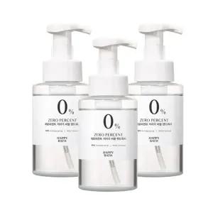 해피바스 제로 퍼센트 저자극 버블 핸드워시 500ml 3개