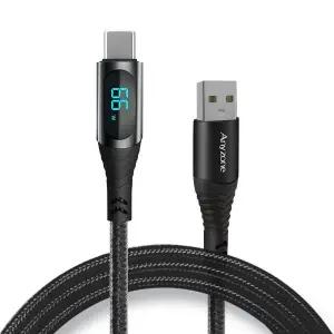 [애니존]상도아이앤티 애니존 LCD 디스플레이 66W USB-A to C 초고속충전 케이블