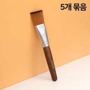 네리아 페이스 우드 팩브러쉬 5개묶음 팩붓 스킨케어 미용붓 미용 팩