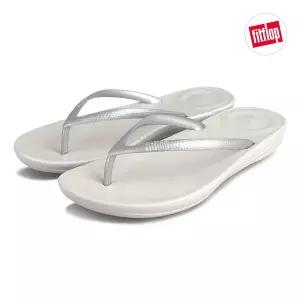 [핏플랍] FITFLOP 아이쿠션 플립플랍 여성 쪼리 슬리퍼 샌들 실버 E54-011
