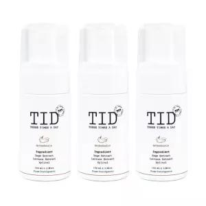[치과세상] TID 티드클린 거품치약 100ml 3통_교정용(교정장치,스플린트,마우스피스 착용자)