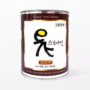 옻스테인 골드 내장용 1L 대용옻칠 천연오일스테인 한옥도장