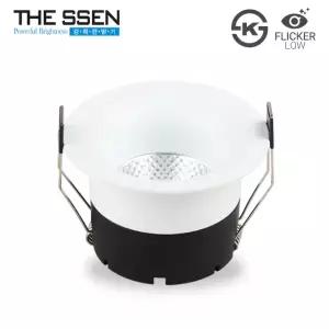 더쎈 LED 다운라이트 델링 3인치 COB 15W 움푹 슬림테 매입등 플리커프리 매립등