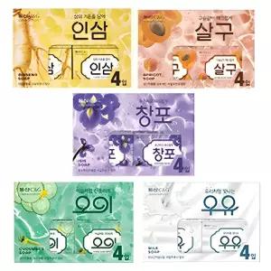 [크리오 세수비누 - 16개입] 오이 - 살구 - 우유 - 인삼 - 창포비누