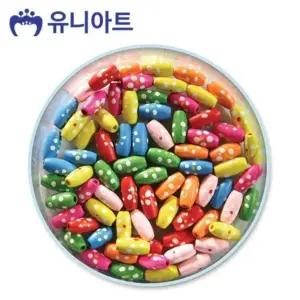[하프클럽/셀러허브_여성트랜드패션]통 5번) 나무비즈 공작 (타원꽃)