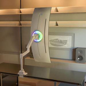 카멜마운트 싱글 초 고중량 폴타입 모던 모니터 거치대 받침대 모니터암 MPS1PH