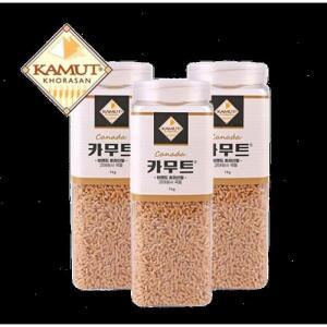 KAMUT 카무트 쌀 고대곡물 기능성쌀 1kg 3개(용기)