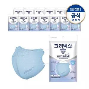 [크리넥스] 라이트핏 쿨마스크 소형 블루 5PX14개