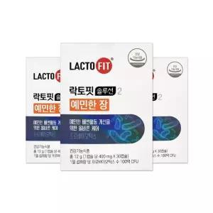 락토핏 솔루션 2 예민한 장 400mg 30캡슐 3개/mjc