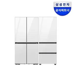 삼성 비스포크 냉장고 김치냉장고 키친핏Max RM70F63R2W+RQ33DB74C1AP 클린 화이트