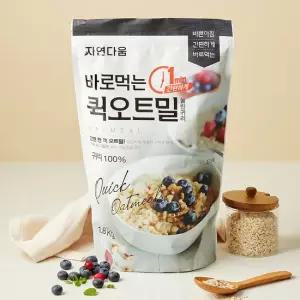 맛있는家 [자연다움] 바로먹는 퀵오트밀 1.8kg.