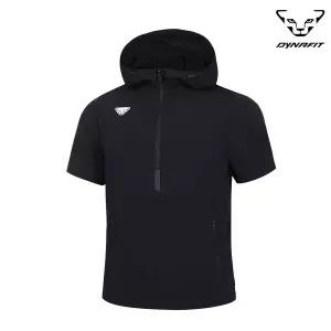 [다이나핏](강남점)경량 우븐소재 공용 XERO FUZE 제로 퓨즈 반팔 아노락 Black YUM24603Z1 _GNMJ
