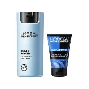 로레알파리 맨 엑스퍼트 이드라 파워 오일 컨트롤 젤 크림/오일프리 올인원 50ml + 클렌징 폼 50ml