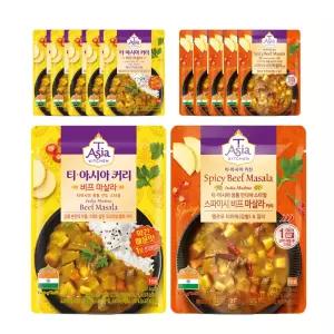 티아시아키친 비프 마살라 커리 170g,+ 스파이시 비프마살라 170g 각 6개 (총12개)