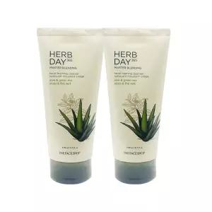 더페이스샵 허브데이 마스터 블렌딩 페이셜 클렌징폼 알로에 170ml + 170ml