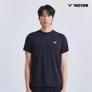 빅터 배드민턴 남성 반팔라운드티셔츠 25ATS002M 블랙