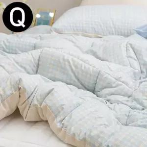 차렵이불 패드세트 퀸 Q 이불 블루. 패드 화이트 퀸이불패드세트 퀸이불패드셋트