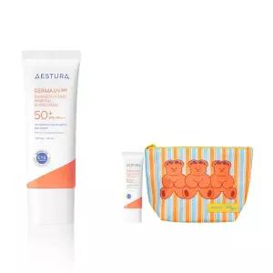 [본사직영]에스트라 더마UV365 장벽수분 무기자차 선크림 40ml 1개 + 선크림20ml 1개+위글위글 파우치