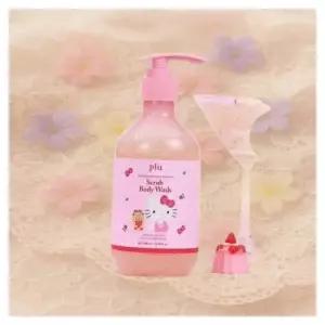 [1등스크럽/착색미백] 플루X헬로키티 비타글로우 수분광채 스크럽 바디워시 멜로즈 500ml 한정기획