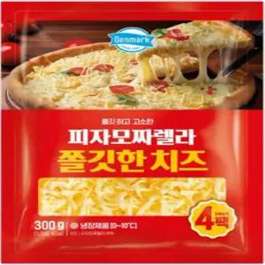 덴마크 피자모짜렐라 쫄깃한 치즈 300g(75gX4개), 3팩