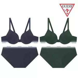 [롯데백화점]게스 [선물포장] 퓨징 화이트밴딩 브라팬티세트 2종 택1 GEWBR833GEWPT833