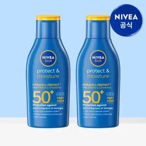 니베아 선 프로텍트 앤 모이스춰 선 로션 100ml 2개