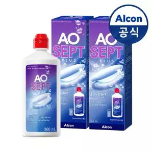 옵티프리 렌즈세척액 에이오셉 플러스 360ml 2개