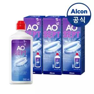옵티프리 렌즈세척액 에이오셉 플러스 360ml 3개
