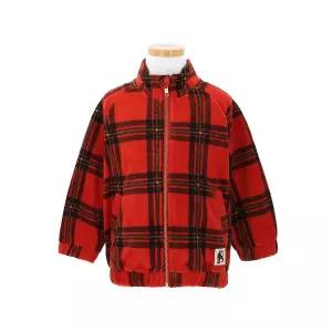 [미니로디니] 2471013742 (Check aop fleece jacket) 체크 AOP 플리스 아동 자켓