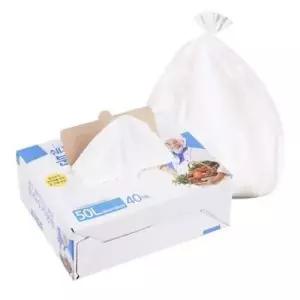 (대성문구)쉐프 뽑아쓰는 투명 분리수거 봉투 50L 40매/637123/투명봉투 재활용 비닐