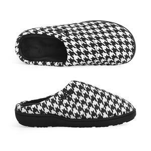스부 SUBU HOUNDS TOOTH (SB-17) 오리지널 퍼머넌트 F-라인 하운즈 투스 체크 기모 패딩 슬리퍼