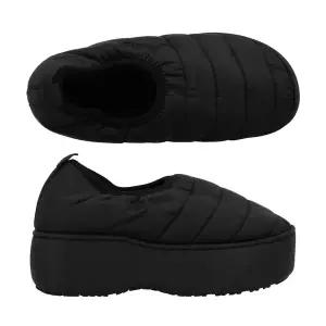 스부 SUBU VAMP PLATFORM BLACK (SV-13) 뱀프 플랫폼 F-라인 블랙 기모 패딩 슬리퍼