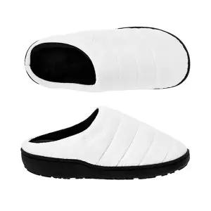 스부 SUBU WHITE (SB-30) 오리지널 퍼머넌트 F-라인 화이트 기모 패딩 슬리퍼