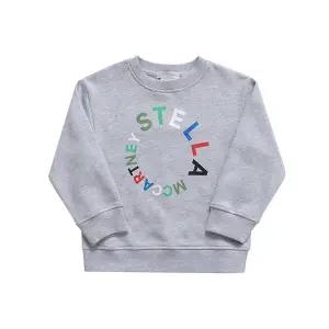 스텔라매카트니 TT4R60 Z0453 905 멀티컬러 원형 로고 그래픽 아동 맨투맨