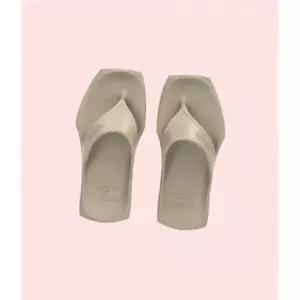 뮬 슬리퍼 슬라이드 샌들 신발BOY 스퀘어 엑스 쪼리 플립플랍 신발 타우페(TAUPE) MBX210401TP 3890552