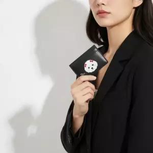 가니 26SS BOU CARD HOLDER WITH ANIMALS B3010118 099) 애니멀 보우 홀더)