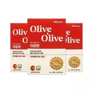 [셀러허브]셀게이트 올리브 올라이브 스페인 엑스트라버진 스틱형 올리브오일 8g 14포 3개/ (S40013395)