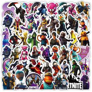 Fortnites 낙서 스티커 만화 게임 요새 밤 피규어 소녀 귀여운 기타 스케이트 소년 보드 선물에 편지지