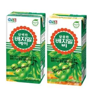 베지밀 G) 두유 190ml 24개 담백한A 달콤한B