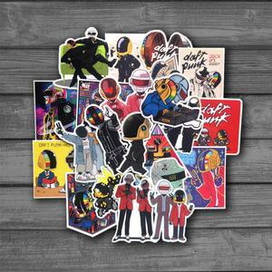 22Pcs 고품질 Daft 펑크 Chibi 만화 Pvc 스티커 어린이 스케이트 편지지 기타 수하물 방수 장난감 자전거 보드 노트북