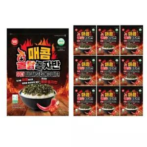 바다모아 김자반 매콤 불닭 돌자반 50g, 10개