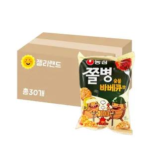 농심 쫄병 숯불바베큐맛 82g X 30개 (1BOX)
