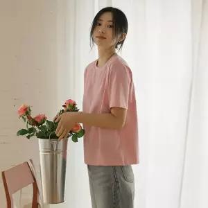 톡톡한 세미크롭 반팔티