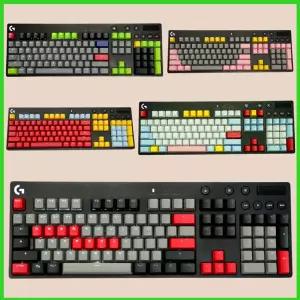 로지텍 키보드용 PBT 백라이트 키캡 G610 G PRO X G512C 프로스트 키캡 GX 스위치 1 풀 세트