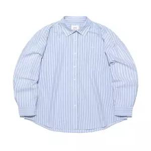 LEE 우먼 스트라이프 오버핏 셔츠 라이트블루 LE2601SH61 LB