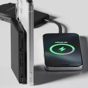 [신지모루] Qi2 초고속 슬림 맥세이프 보조배터리 발열차단 오반고 M 슬림팩 5,000mah C타입